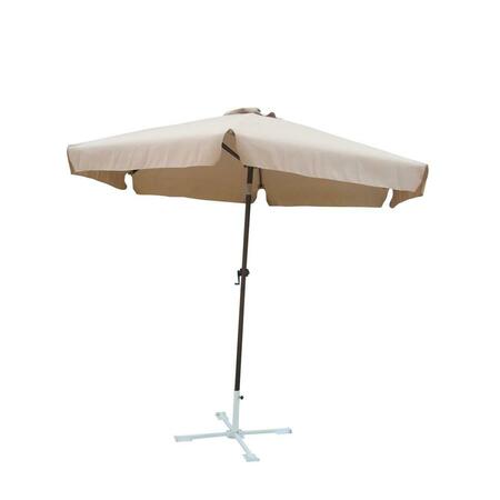 INTERNATIONAL CARAVAN 60403-KH 8 ft. Outdoor Aluminum Umbrella, Khaki 60403/KH